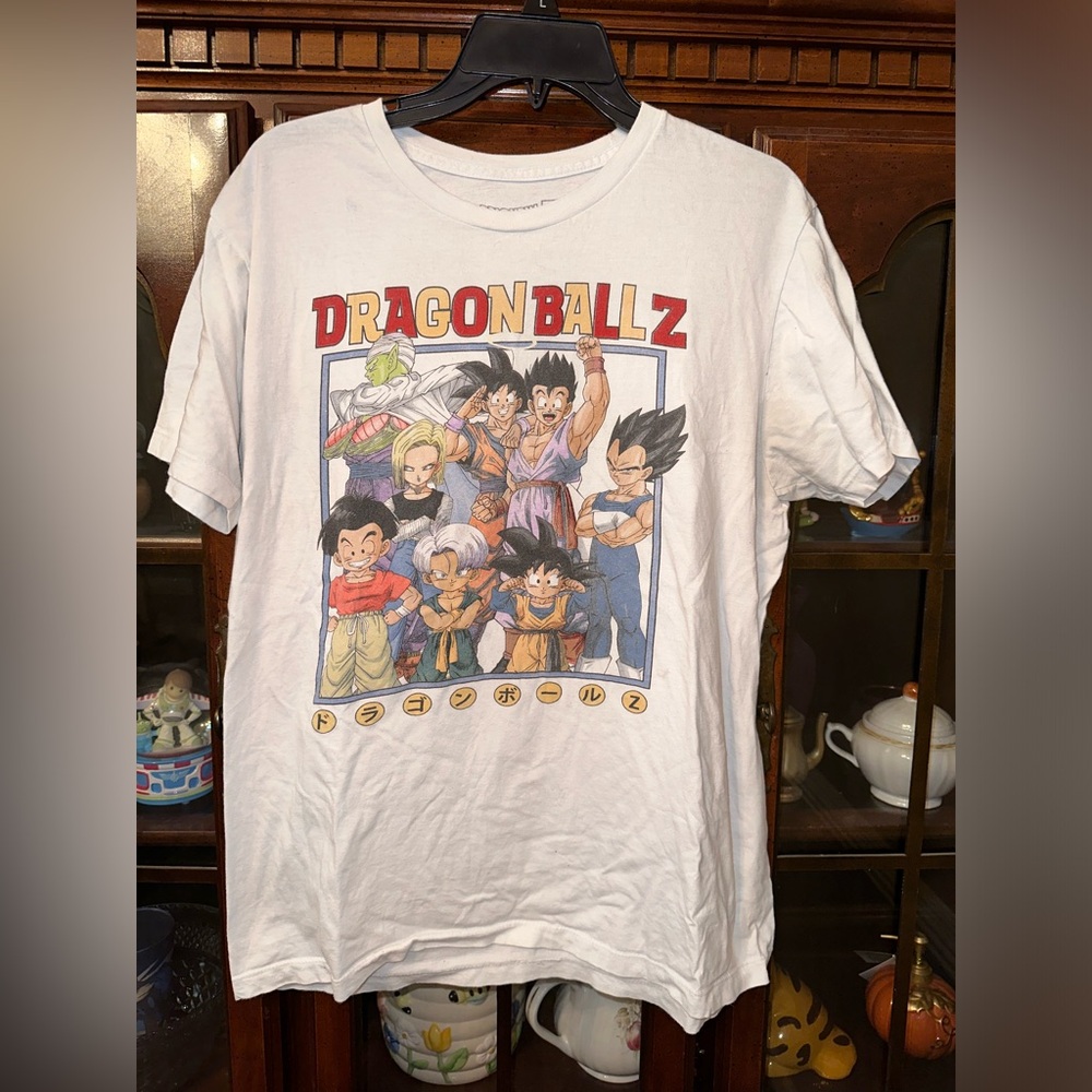 VINTAGE 2010 SIZE L DRAGONBALL Z Kanji Characters T-SHIRT Size LARGE RARE HTF